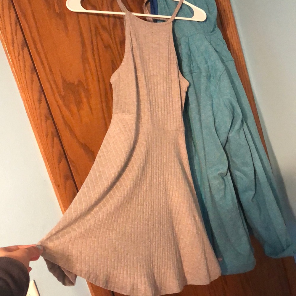 Grey skater dress
